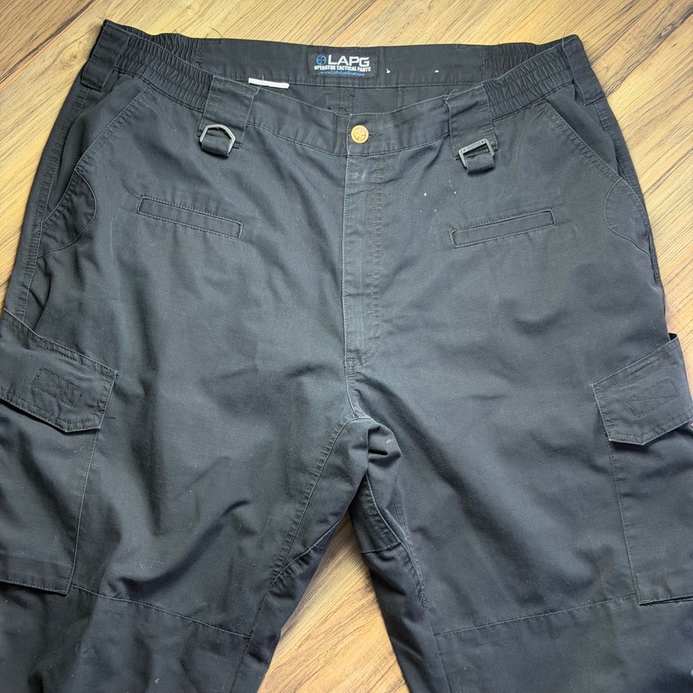 LA Police Gear LAPG Operator Tactical Pants Mens 42x32 Black Ripstop Cargo Work